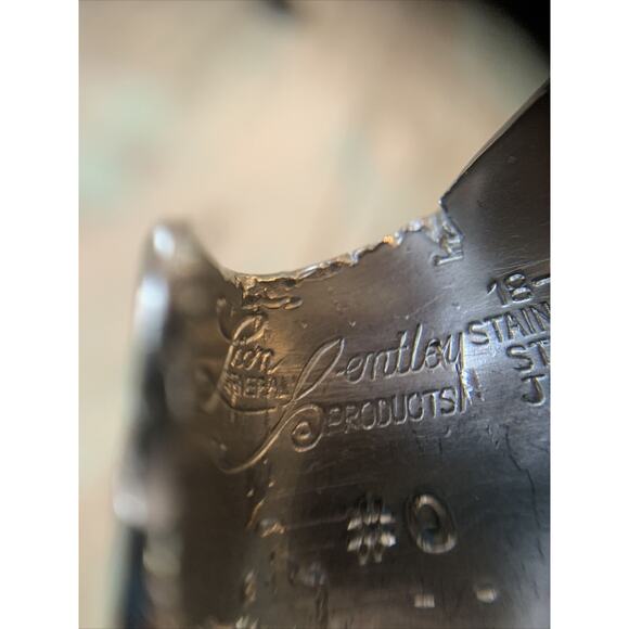 Vintage General Lion Bentley Stainless Steel Ice Scoop Japan 8"L - Picture 7 of 8